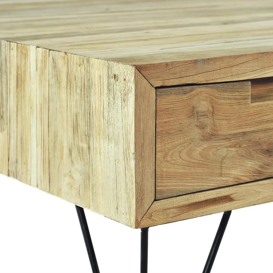 Table basse 80x80x40 cm Teck massif - 8