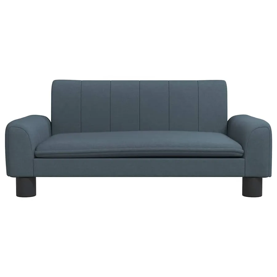 Lit pour chien gris foncé 70x45x30 cm tissu - 3