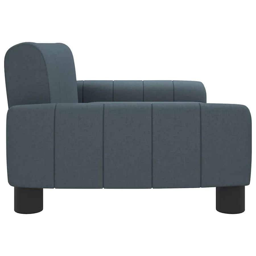Lit pour chien gris foncé 70x45x30 cm tissu - 4