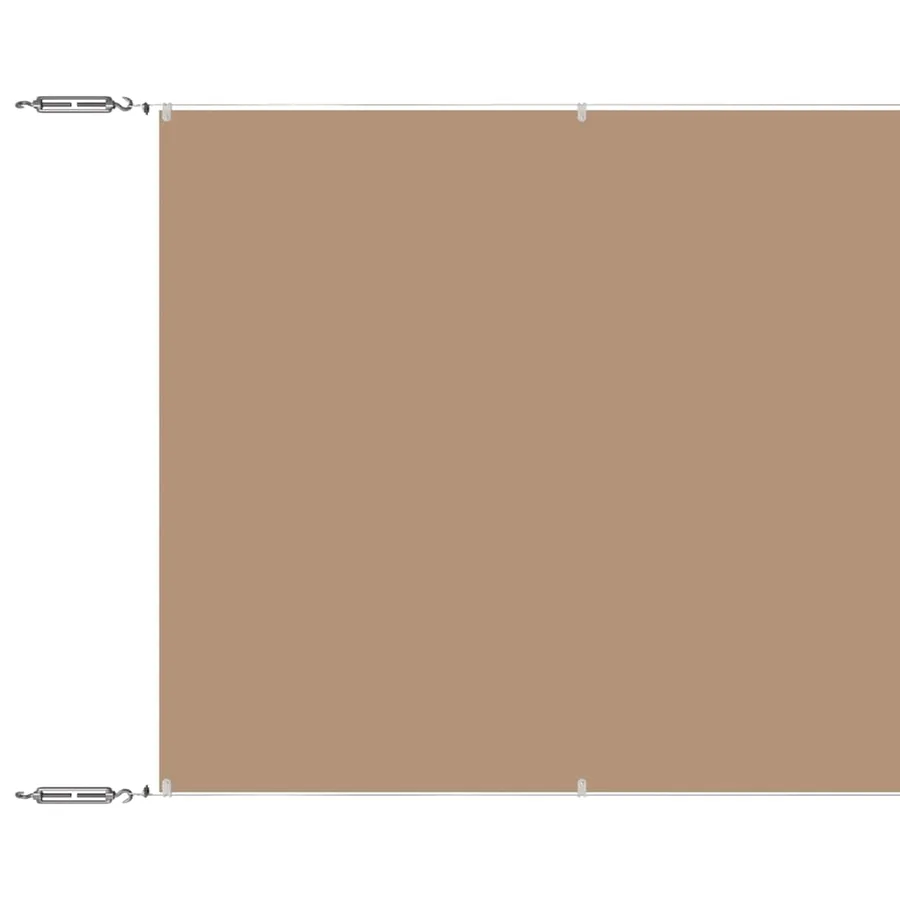Auvent vertical Taupe 140x800 cm Tissu oxford - 2