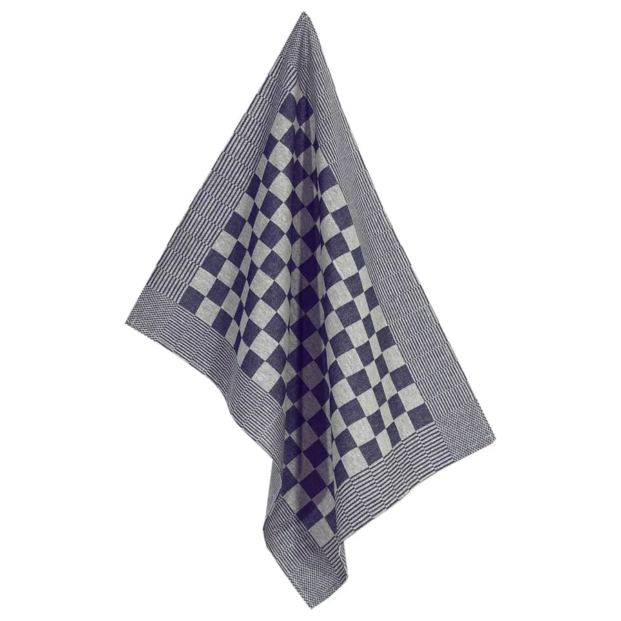 Ensemble de serviettes 10 pcs bleu et blanc coton - 8