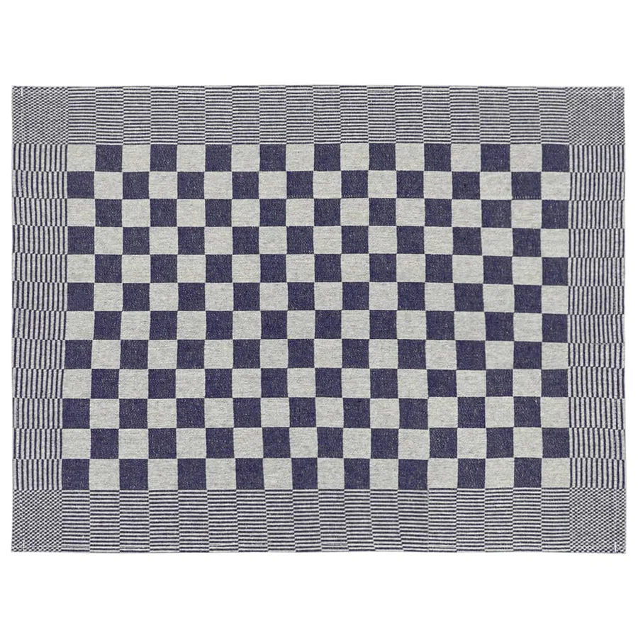 Ensemble de serviettes 10 pcs bleu et blanc coton - 9
