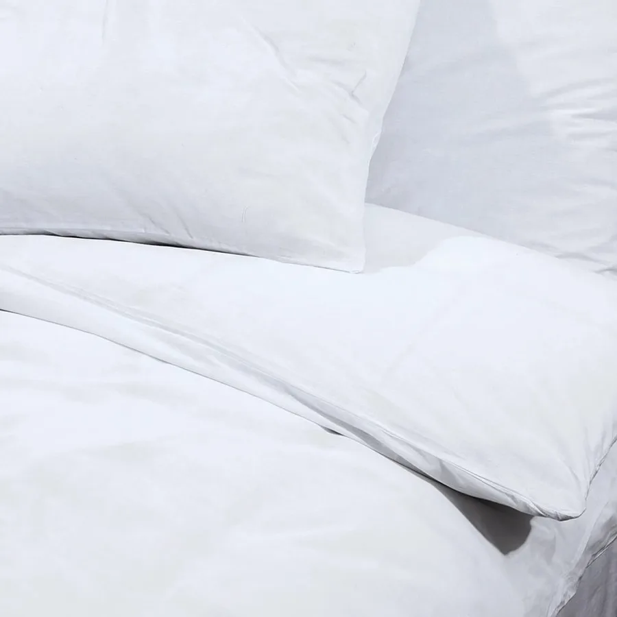Ensemble de housse de couette Blanc 140x200 cm Coton - 7