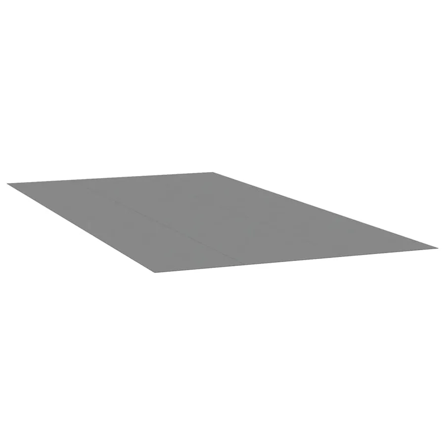 Bâche de piscine gris clair 750x370 cm géotextile polyester - 2