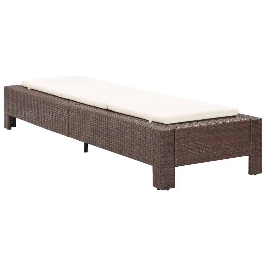 Transat avec coussin Marron Résine tressée - 2