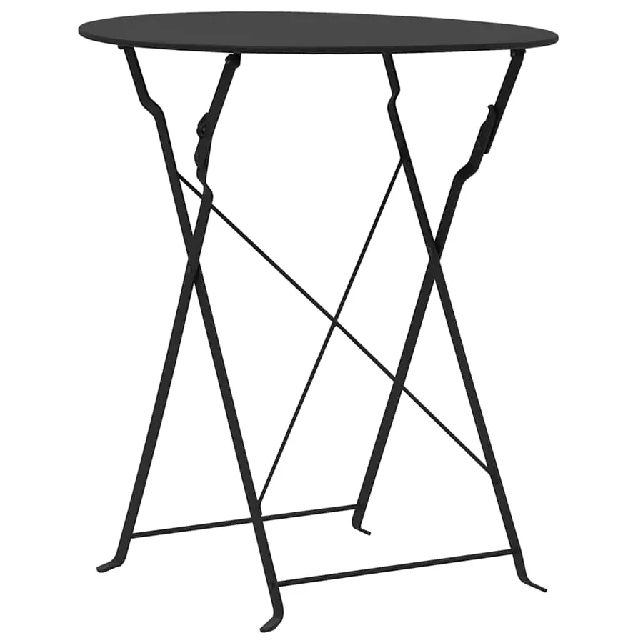 Ensemble de bistro 3 pcs Acier Noir - 2