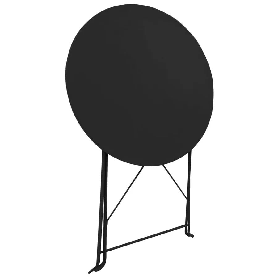 Ensemble de bistro 3 pcs Acier Noir - 3