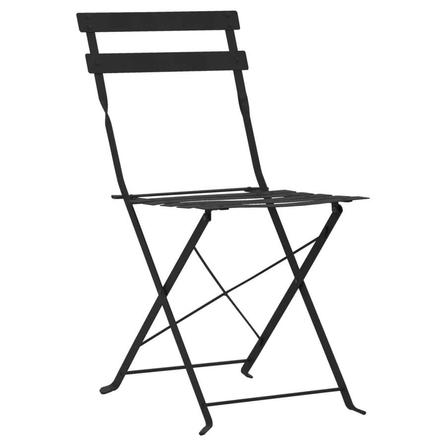 Ensemble de bistro 3 pcs Acier Noir - 6