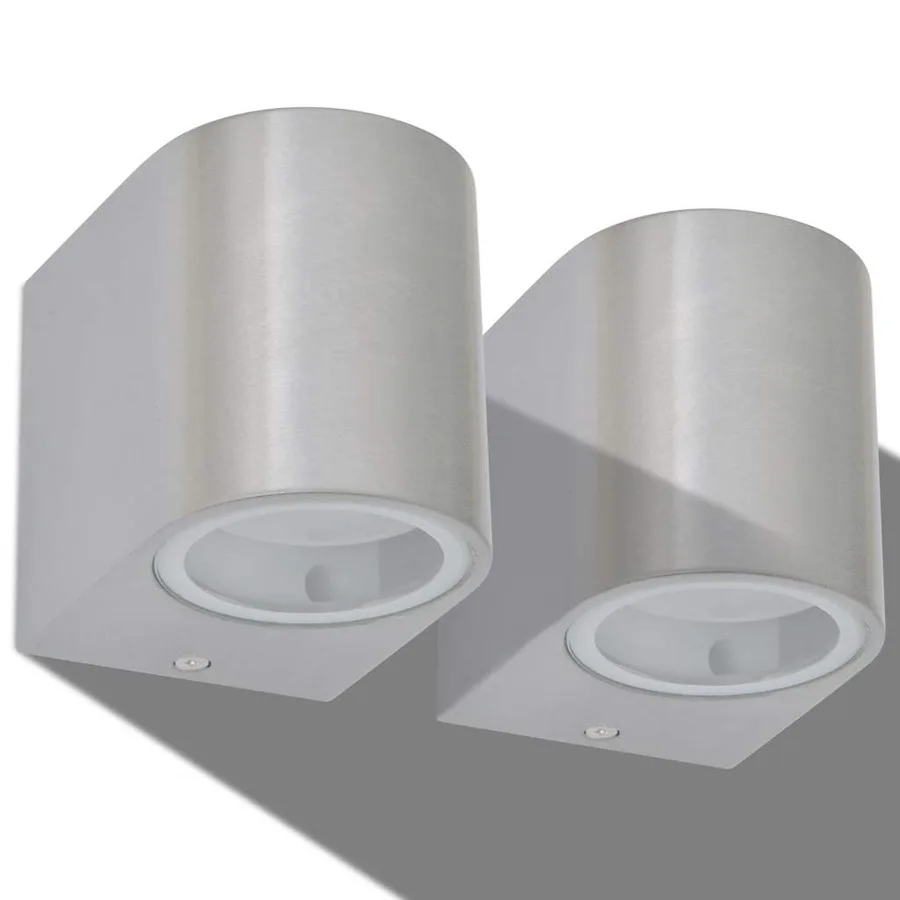 Applique murale LED d'extérieur 2 pièces Ronde vers le bas - 3