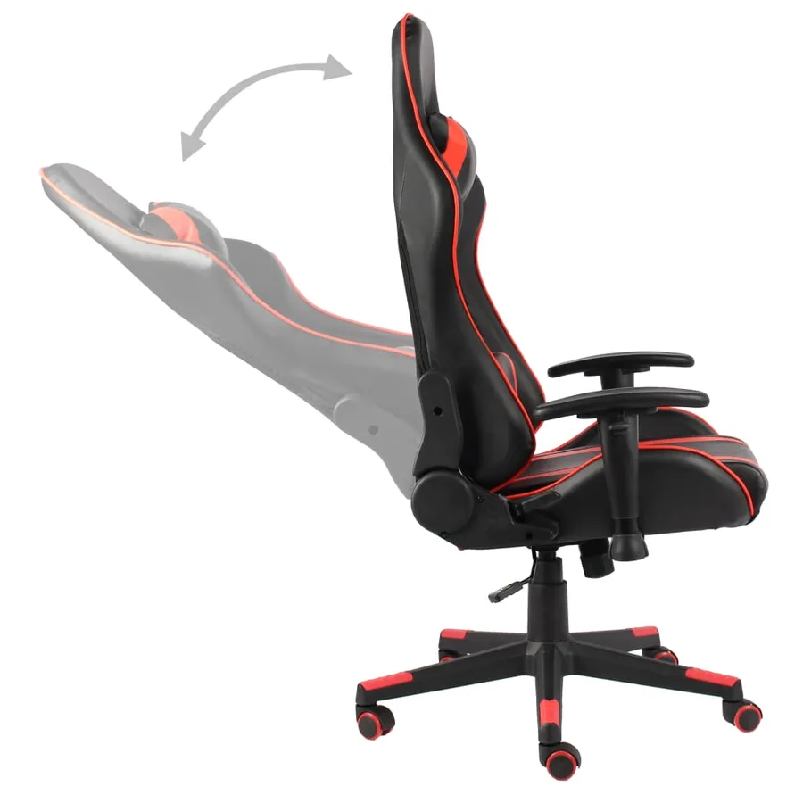 Chaise de jeu pivotante Rouge PVC - 5