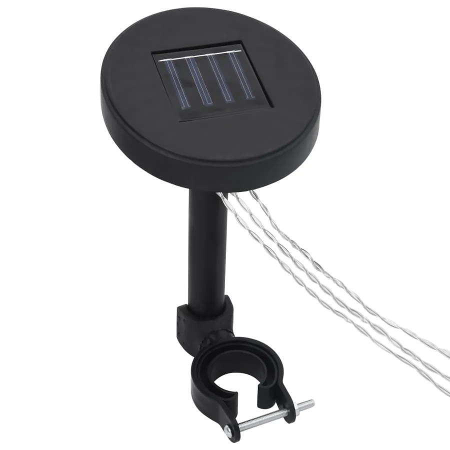 Tonnelle avec rideau et guirlande lumineuse LED 4x3m Anthracite - 9
