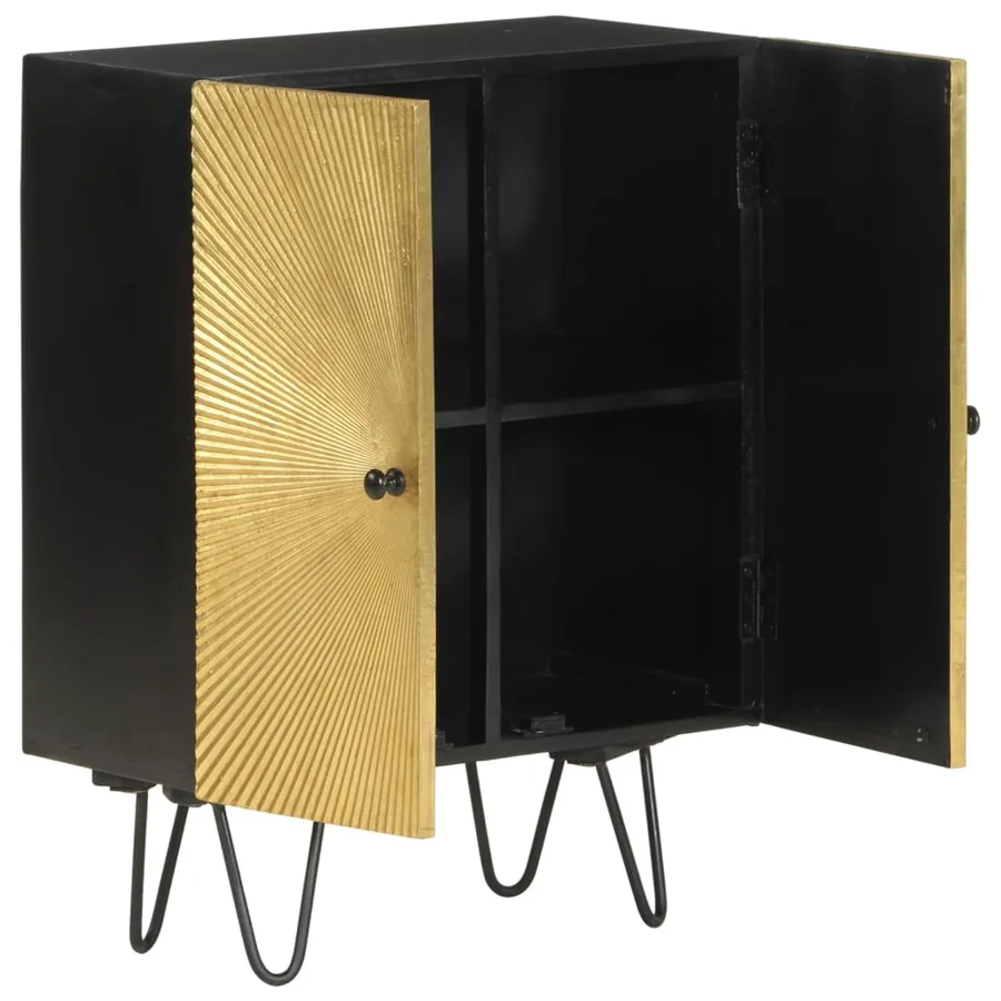 Buffet 55x30x75 cm bois massif de manguier - 2