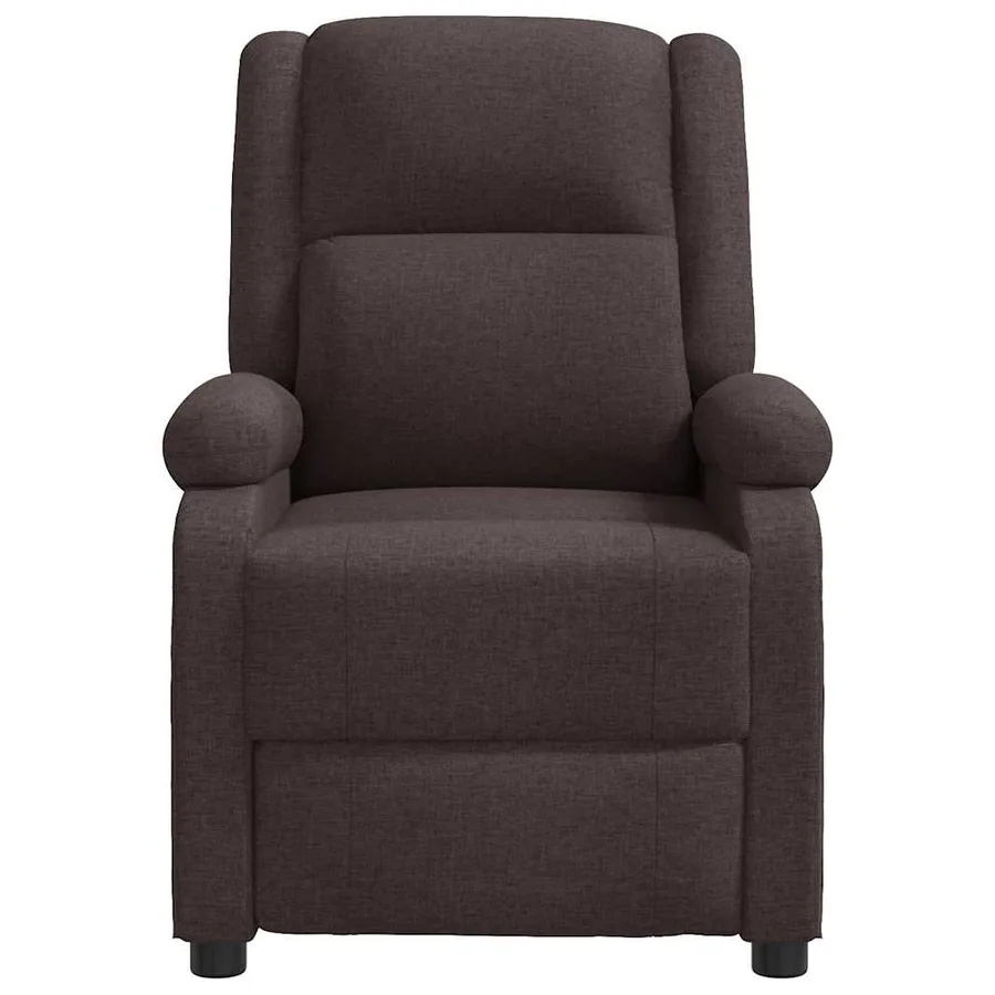 Fauteuil inclinable Marron foncé Tissu - 3