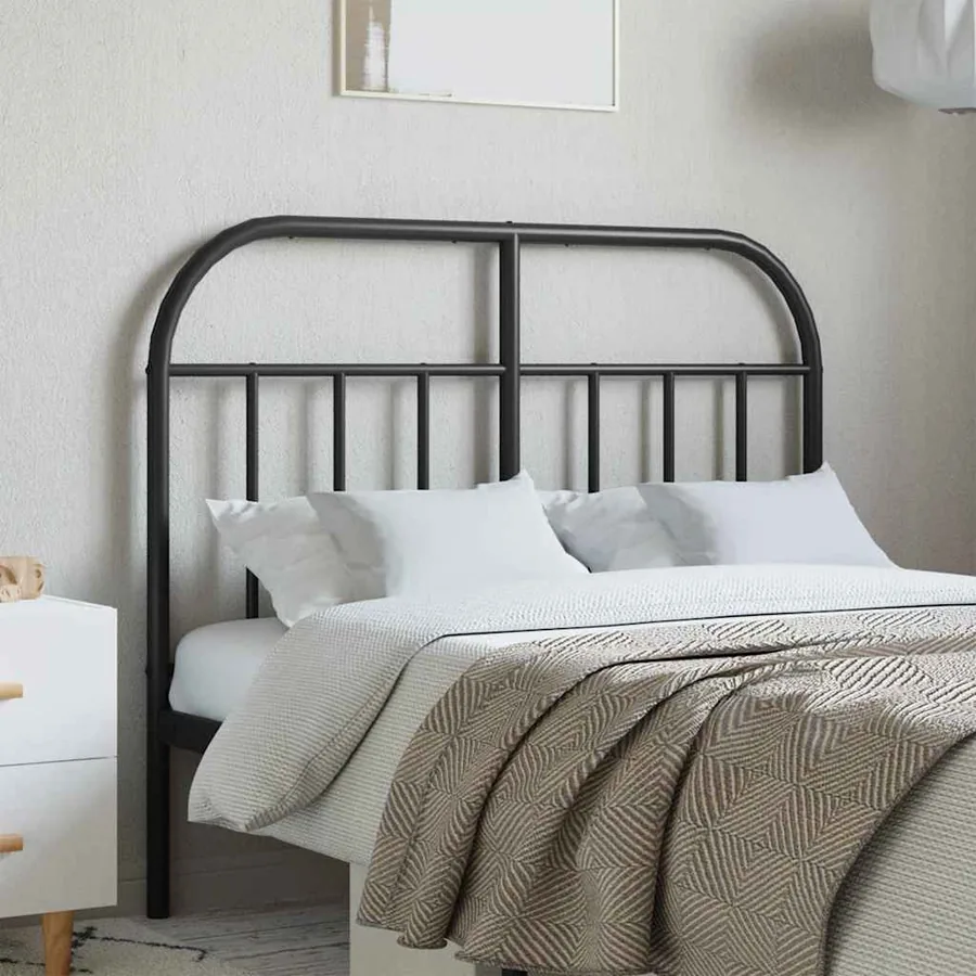 Tête de lit de remplacement métal noir 120 cm