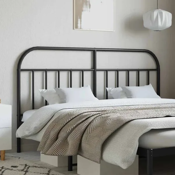 Tête de lit de remplacement métal noir 160 cm