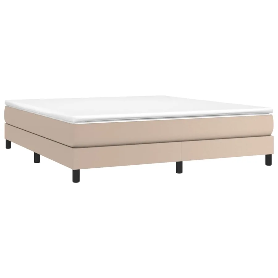 Sommier à lattes de lit avec matelas Cappuccino 160x200 cm - 3