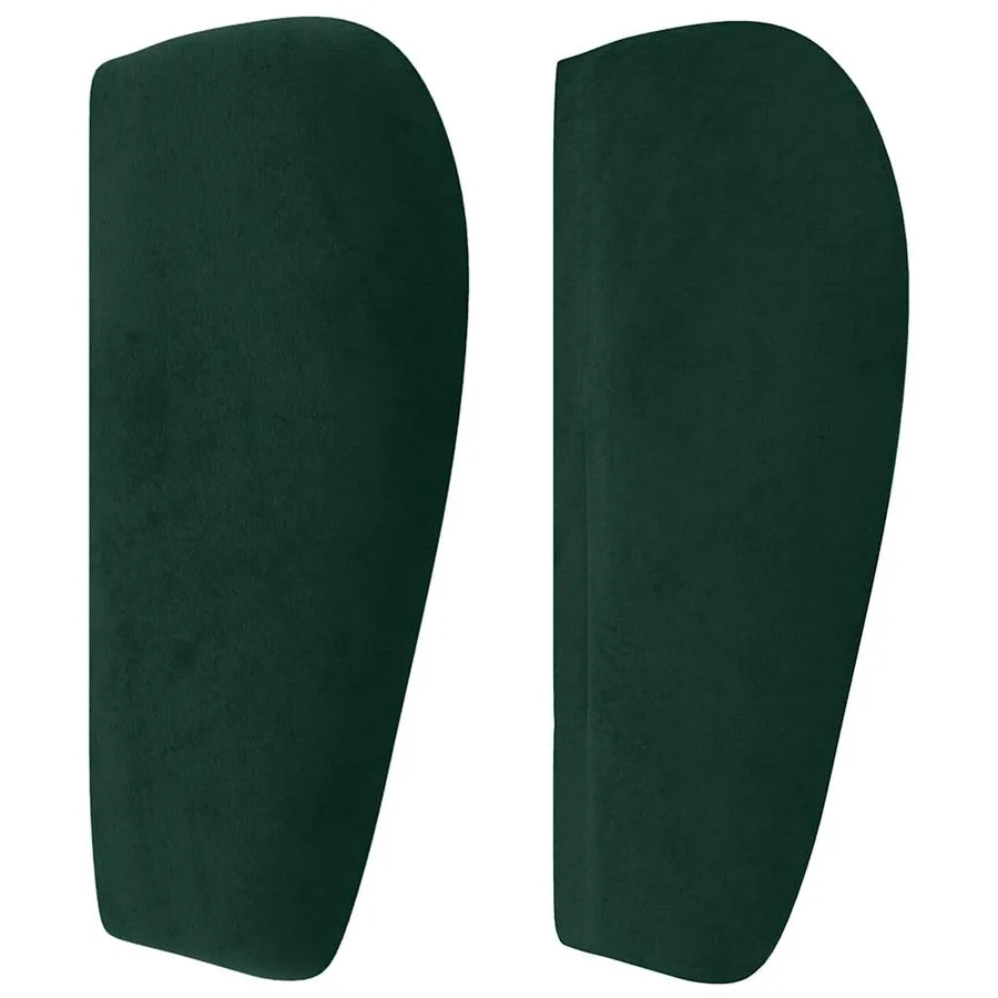 Tête de lit avec oreilles Vert foncé 103x23x78/88 cm Velours - 4