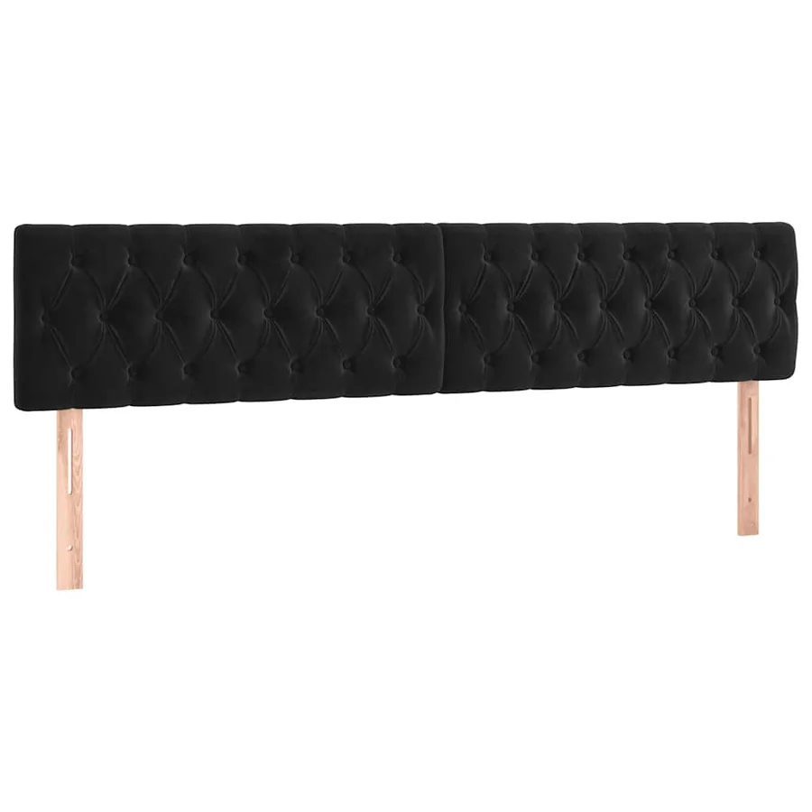 Sommier à lattes de lit et matelas Noir 200x200 cm Velours - 6