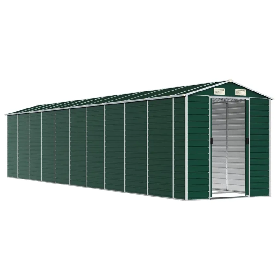 Abri de jardin vert 191x895x198 cm acier galvanisé - 3