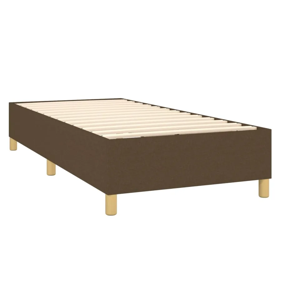 Sommier à lattes de lit avec matelas Marron foncé 100x200 cm - 4