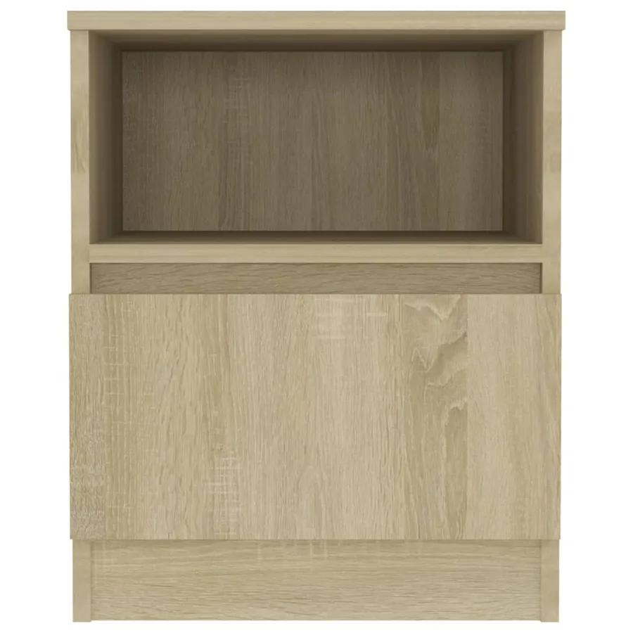 Tables de chevet 2pcs chêne sonoma 40x40x50cm bois d'ingénierie - 4