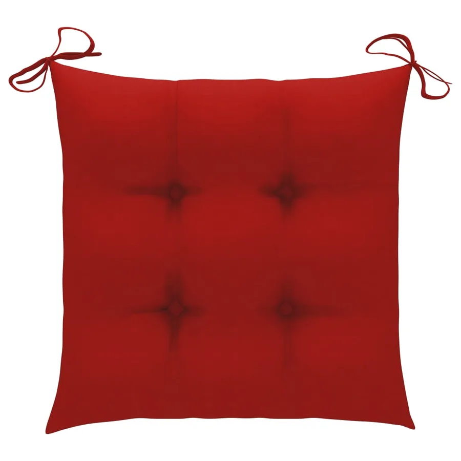 Ensemble à manger d'extérieur pliable 5pcs avec coussins Bambou - 11