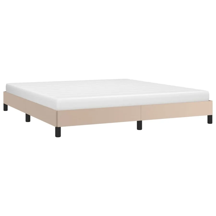 Cadre de lit sans matelas cappuccino 180x200 cm similicuir - 3
