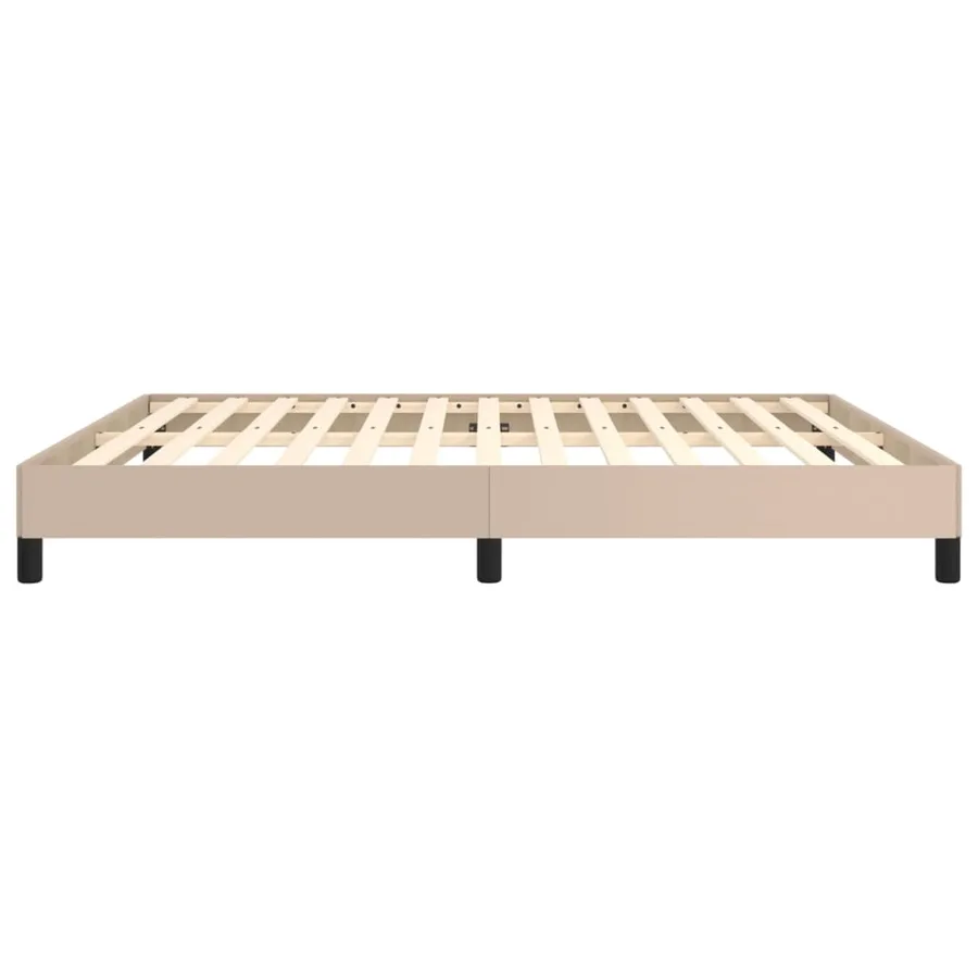 Cadre de lit sans matelas cappuccino 180x200 cm similicuir - 6