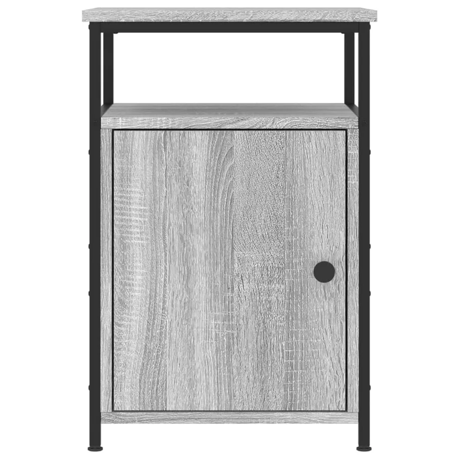 Tables de chevet 2 pcs sonoma gris 40x42x60cm bois d'ingénierie - 7