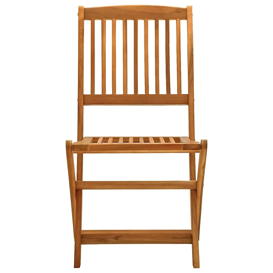 Ensemble de salle à manger de jardin 5 pcs bois d'acacia solide - 5