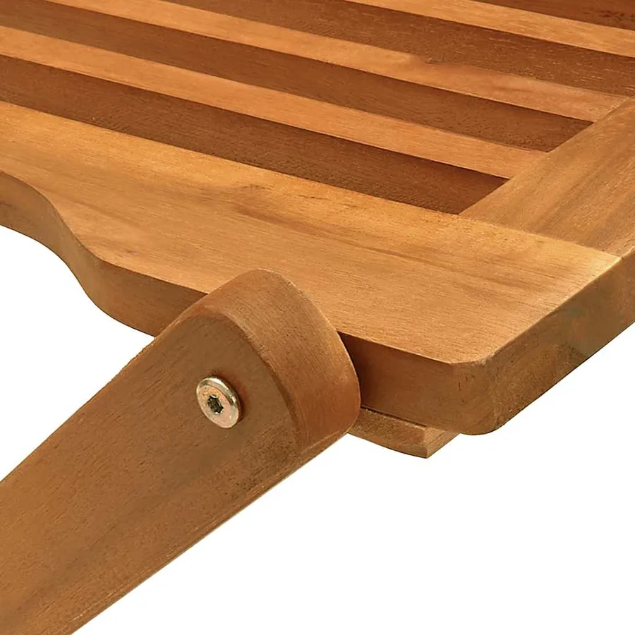 Ensemble de salle à manger de jardin 5 pcs bois d'acacia solide - 7