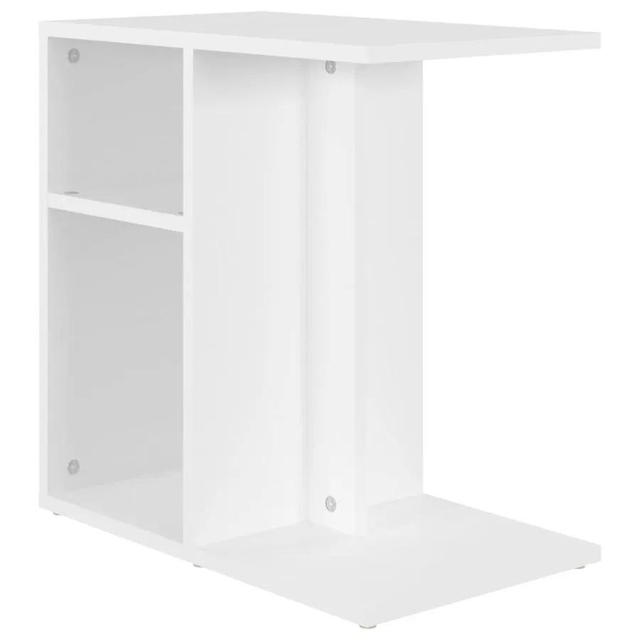 Table d'appoint Blanc 50x30x50 cm Bois d’ingénierie - 2