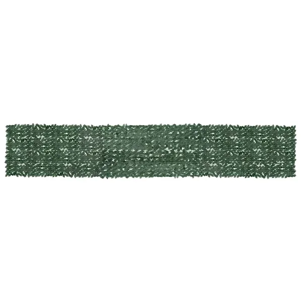 Écran de balcon avec feuilles vert foncé 600x100 cm