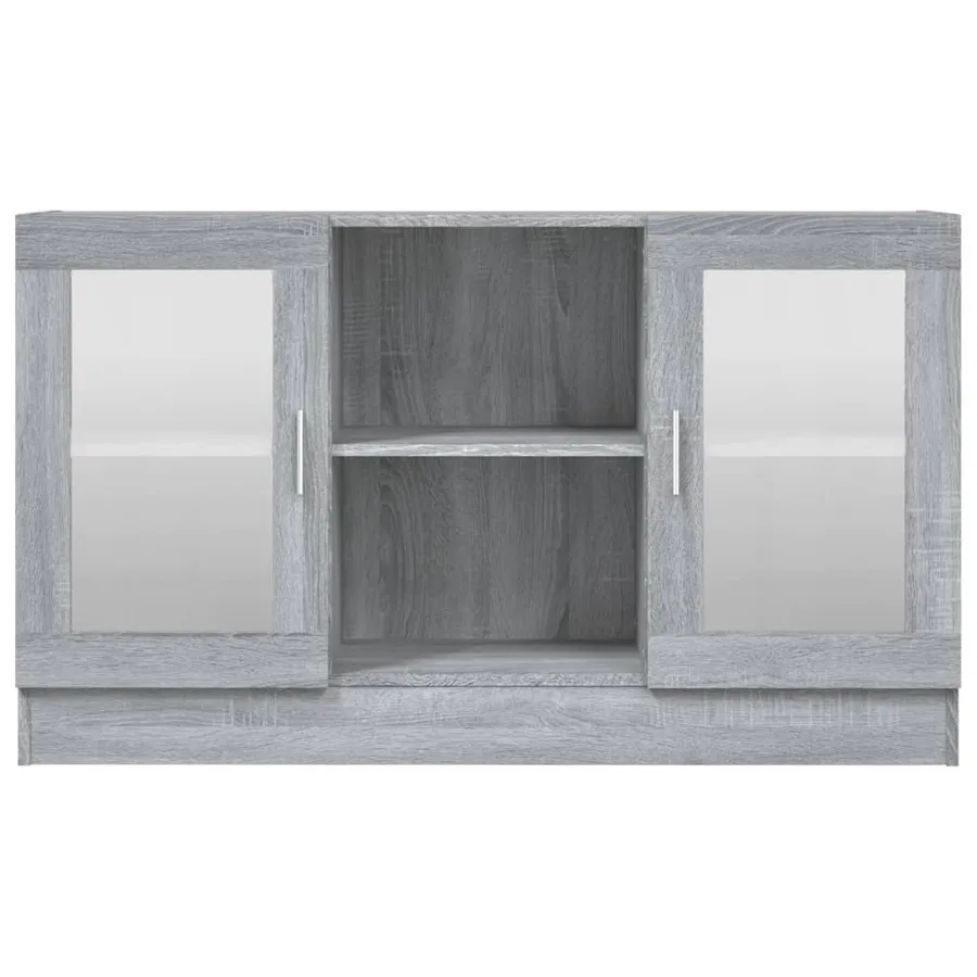 Armoire à vitrine Sonoma gris 120x30,5x70 cm Bois d'ingénierie - 4