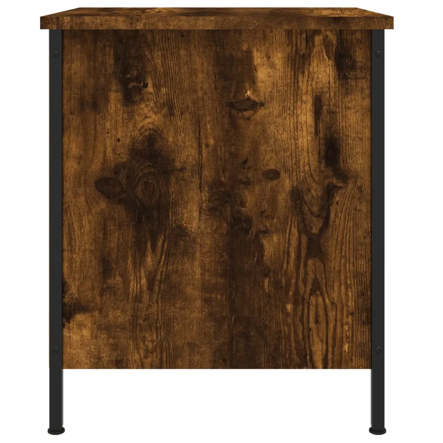 Tables de chevet 2 pcs chêne fumé 40x42x50 cm bois ingénierie - 8
