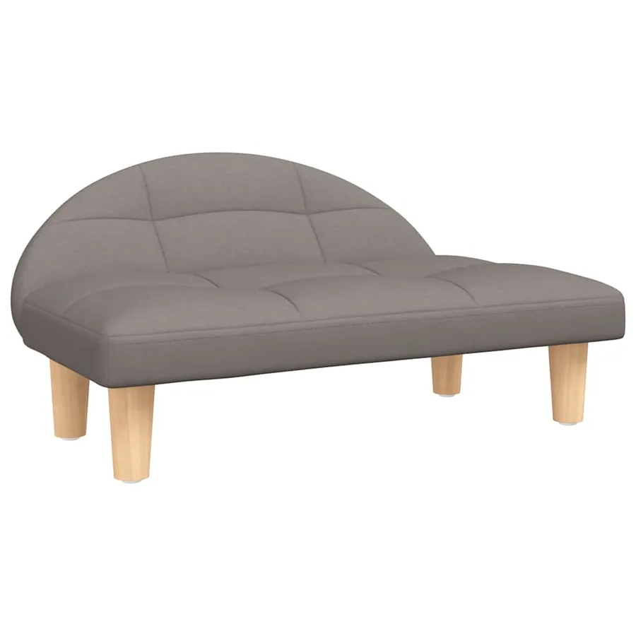 Lit pour chien taupe 70x52x30 cm tissu - 2