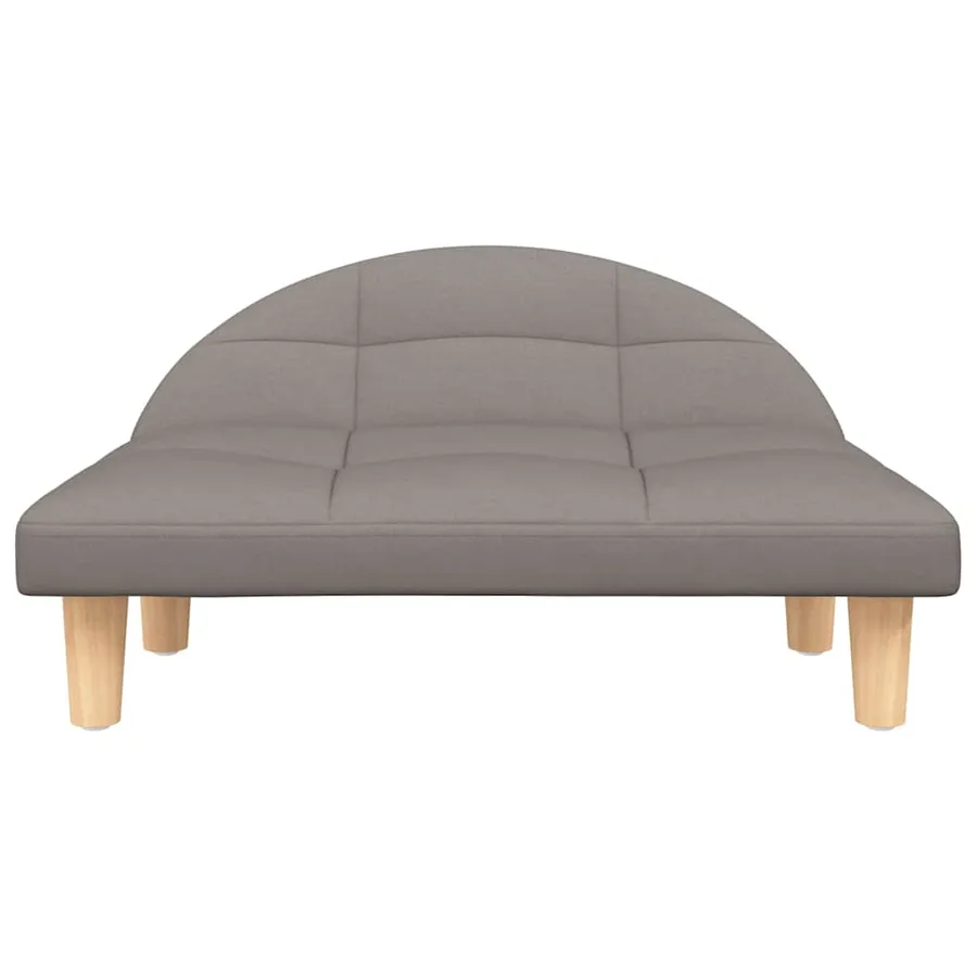 Lit pour chien taupe 70x52x30 cm tissu - 3