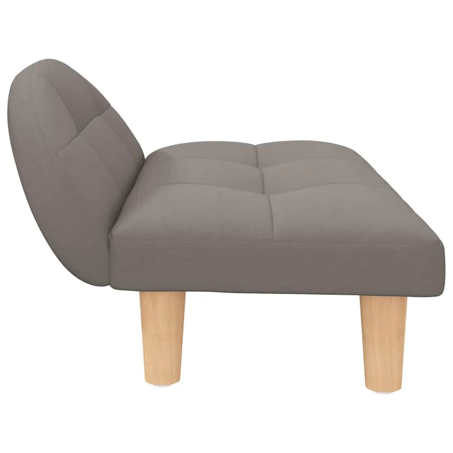 Lit pour chien taupe 70x52x30 cm tissu - 4