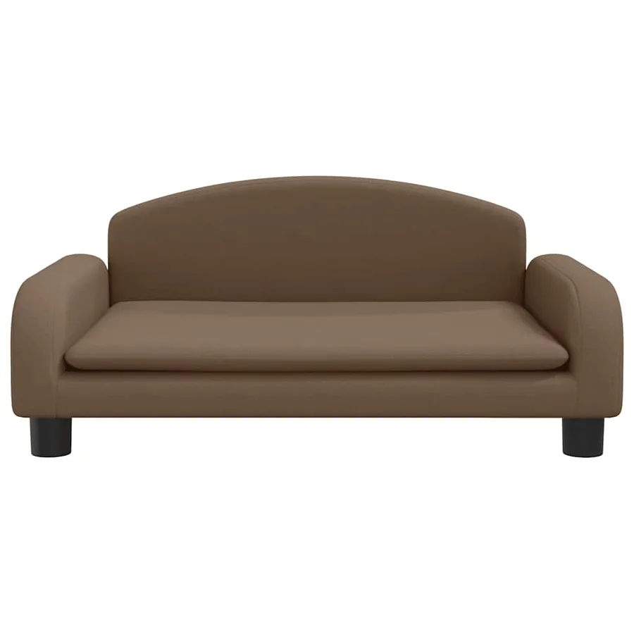 Lit pour chien marron 70x45x30 cm tissu - 3