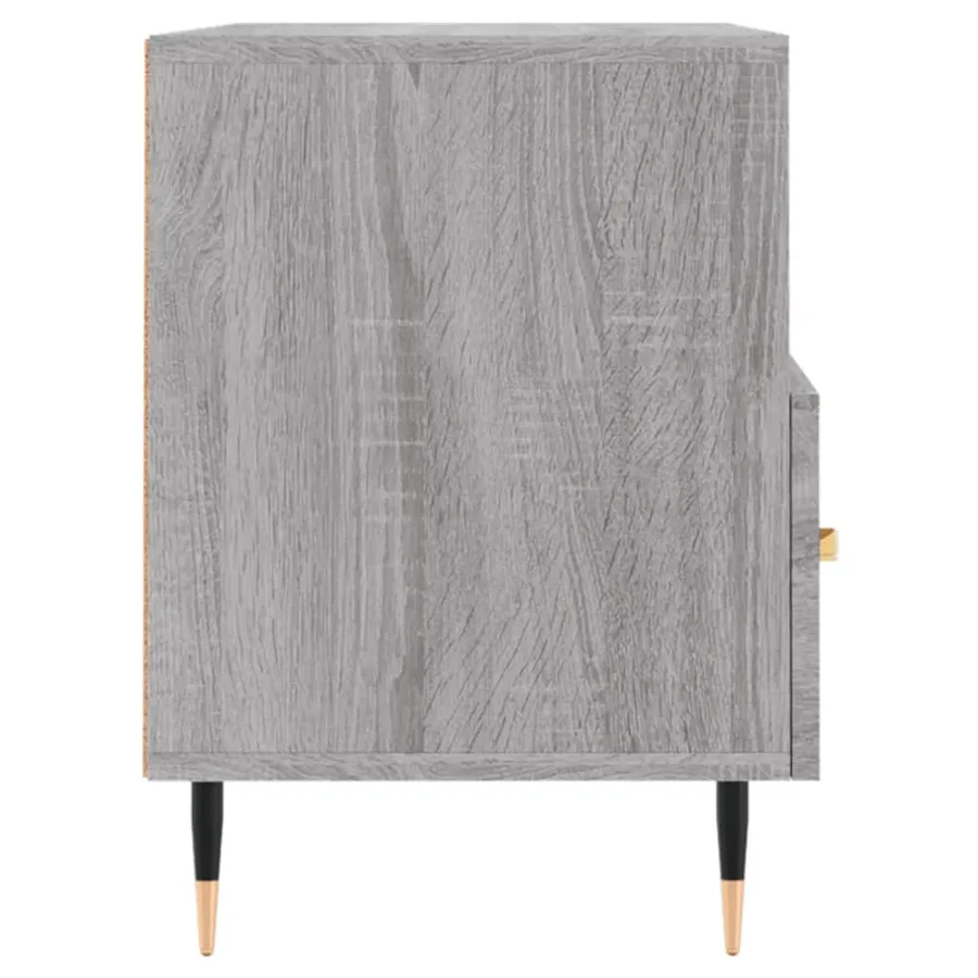Meuble TV Sonoma gris 80x36x50 cm Bois d'ingénierie - 7