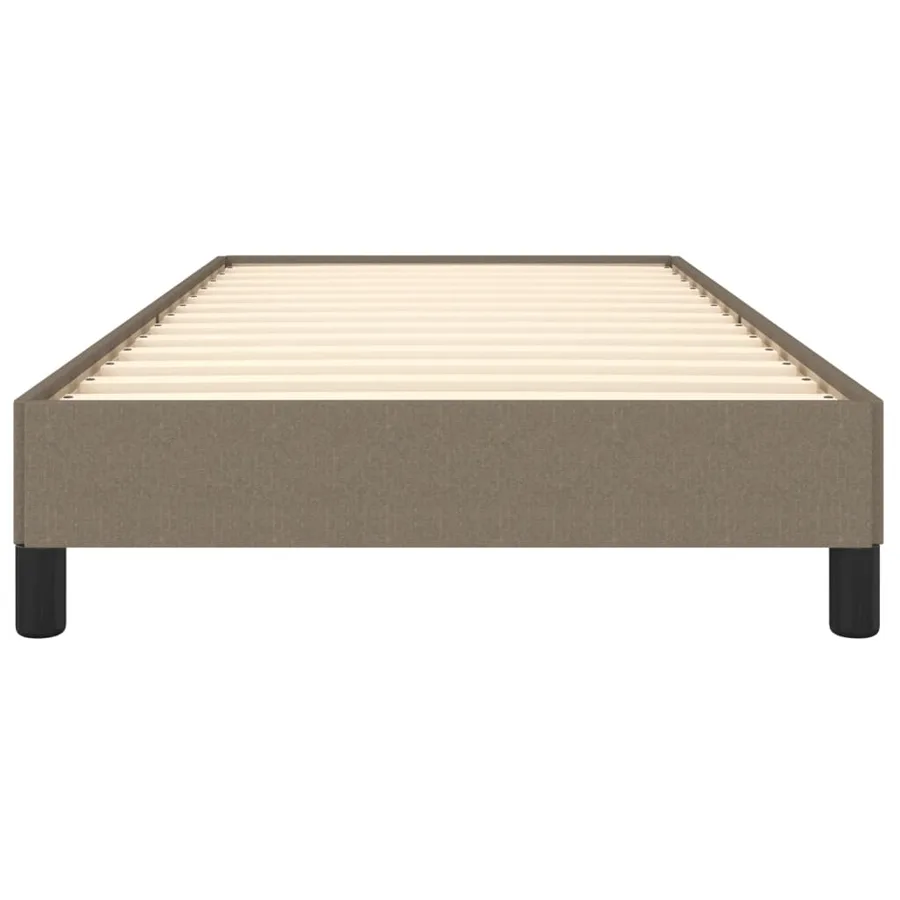 Cadre de lit sans matelas taupe 90x190 cm tissu - 5