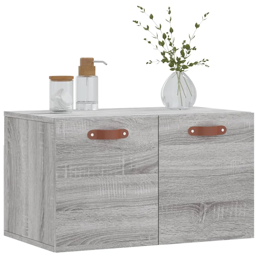 Armoire murale Sonoma gris 60x36,5x35 cm Bois d'ingénierie - 9