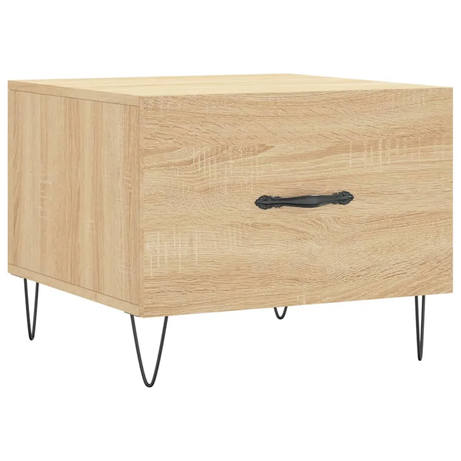 Tables basses 2 pcs chêne sonoma 50x50x40 cm bois d'ingénierie - 5