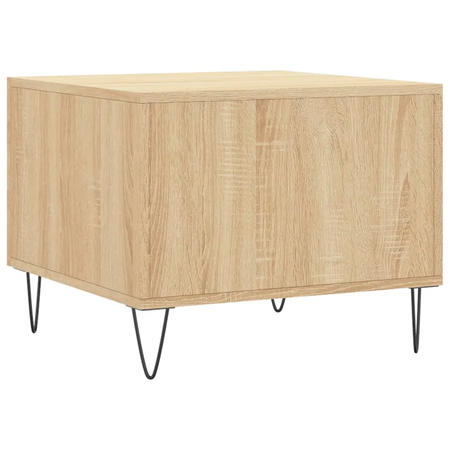 Tables basses 2 pcs chêne sonoma 50x50x40 cm bois d'ingénierie - 9