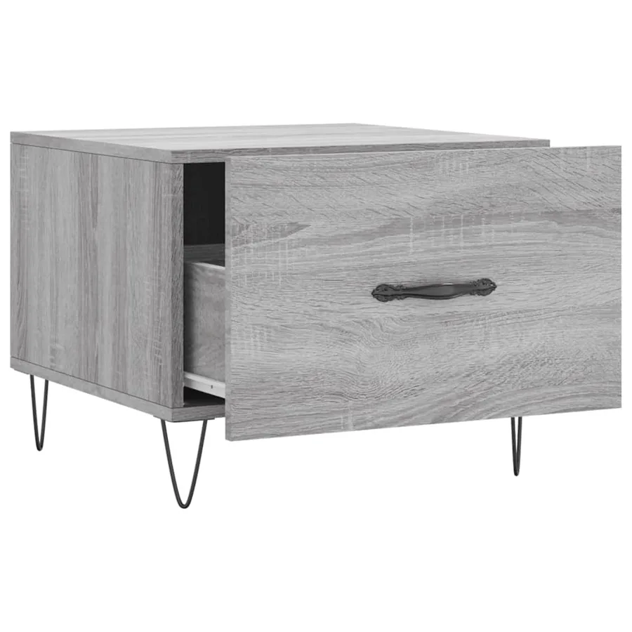Tables basses 2 pcs sonoma gris 50x50x40 cm bois d'ingénierie - 7