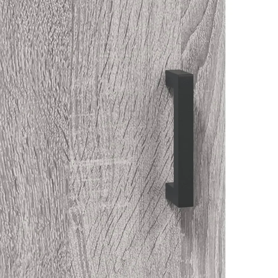 Buffet sonoma gris 90x34x80 cm bois d'ingénierie - 10