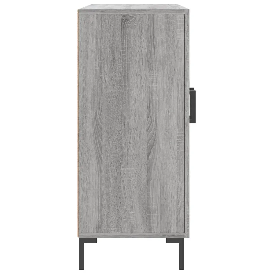 Buffet sonoma gris 90x34x80 cm bois d'ingénierie - 7