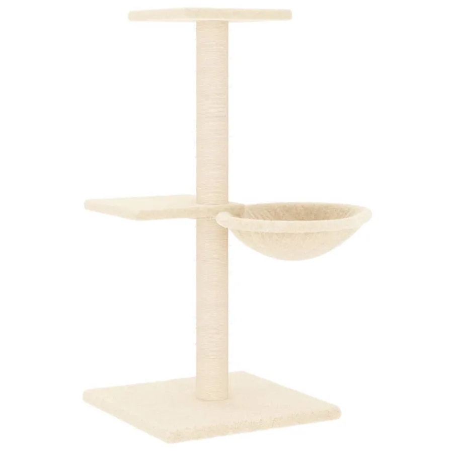 Arbre à chat avec griffoirs en sisal crème 72 cm - 2