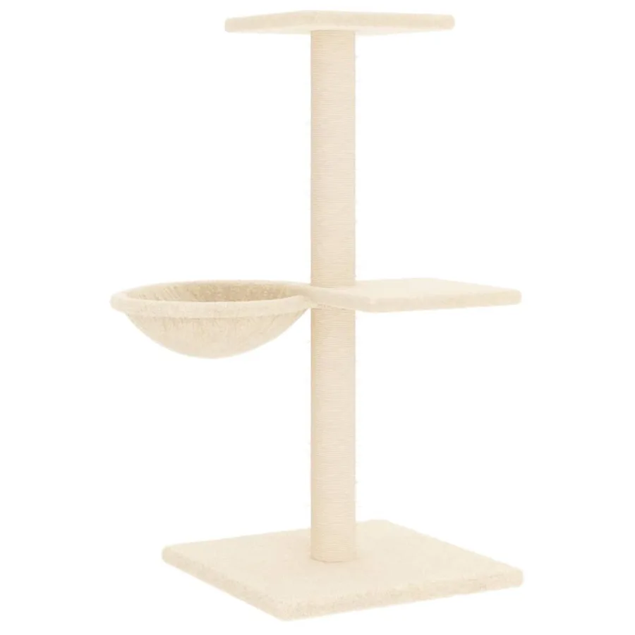 Arbre à chat avec griffoirs en sisal crème 72 cm - 5