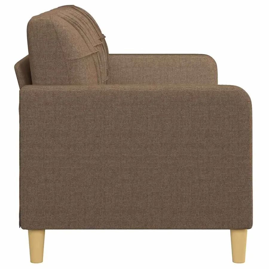 Canapé à 3 places Marron 180 cm Tissu - 4